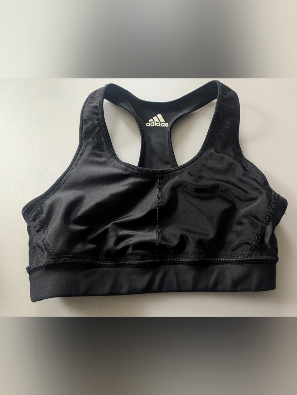 Adidas Climalite Black Racer Back Bra Size Small